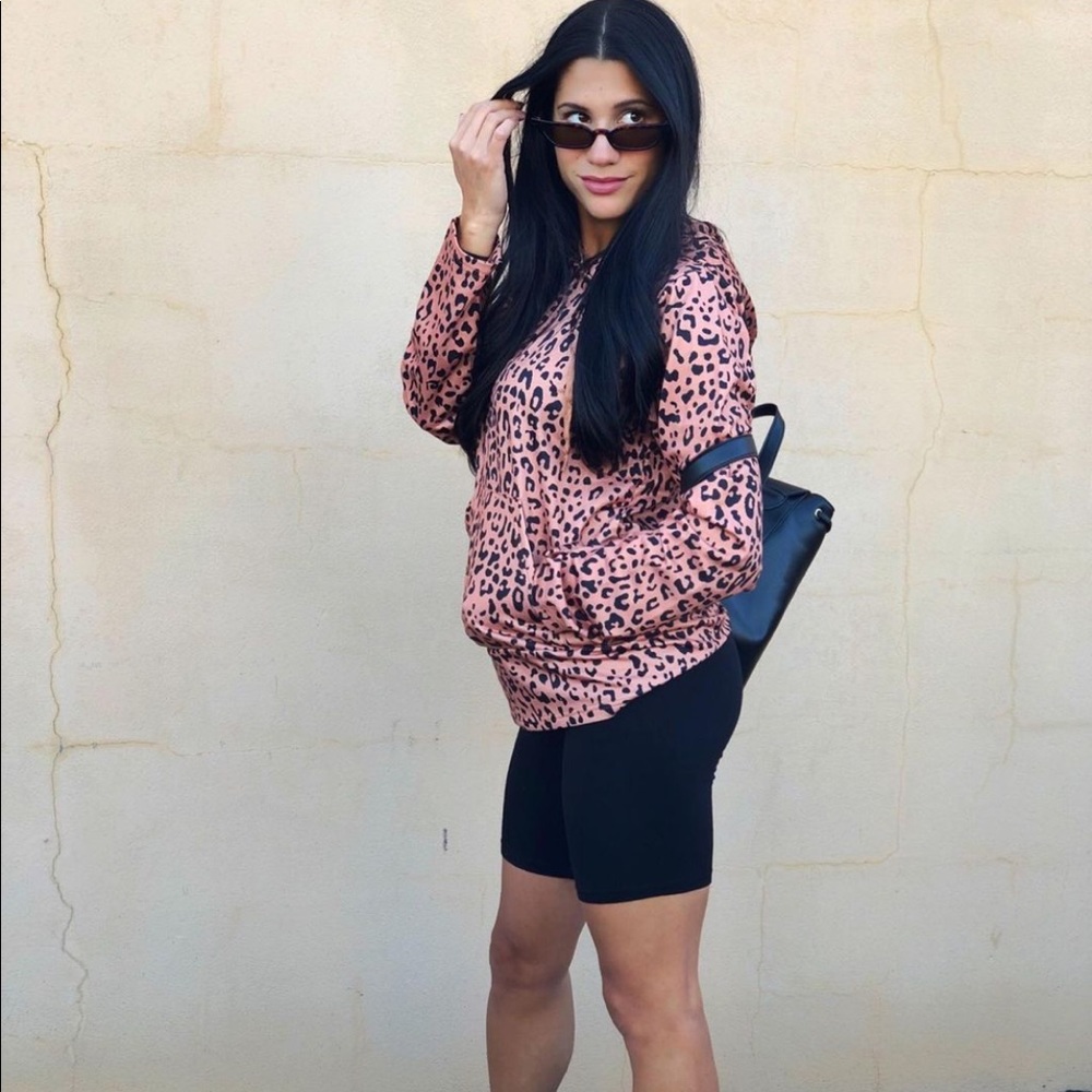 Cheetah print hoodie!